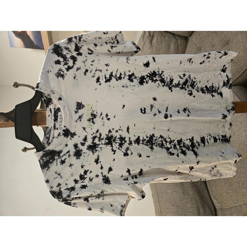 Guess Men's Tie-Dye Logo T-Shirt Size L